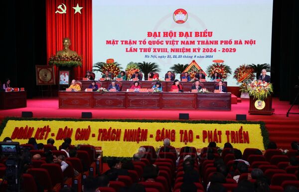 Khai mạc trọng thể Đại hội đại biểu MTTQ Việt Nam thành phố Hà Nội