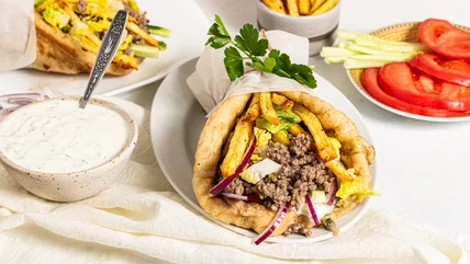 Công thức Gyros Thịt bò Xay