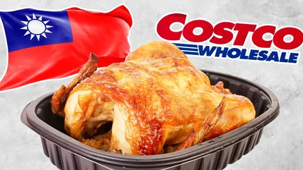 Món gà nướng của Cosco trông hơi khác ở Đài Loan