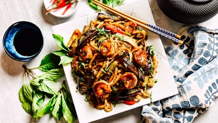 Shrimp And Eggplant Stir-Fry Recipe