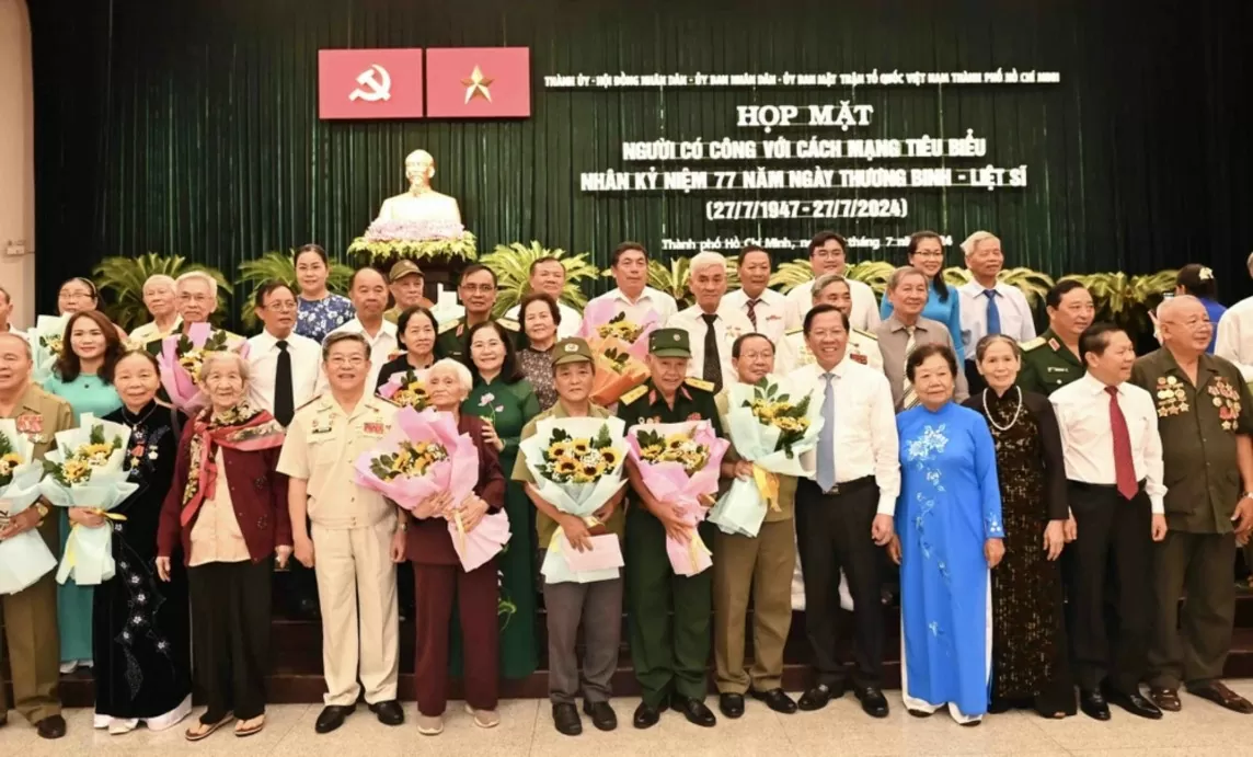 TP. Hồ Chí Minh họp mặt người có công tiêu biểu nhân kỷ niệm 77 năm Ngày Thương binh-Liệt sĩ