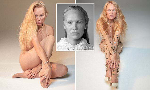 Pamela Anderson, 56, continues to go make-up free in striking editorial shoot - as it's revealed she WON'T appear in Baywatch reboot