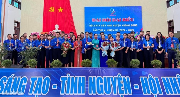 Đắk Lắk hoàn thành Đại hội đại biểu Hội LHTN Việt Nam cấp huyện, nhiệm kỳ 2024 - 2029