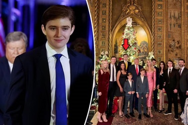 "Cậu út" Barron Trump gây sốt với thần thái đẹp, chiều cao vượt trội