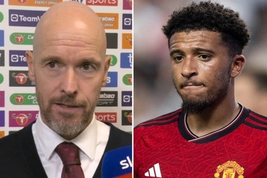 HLV Ten Hag từ chối nói về tương lai của Jadon Sancho