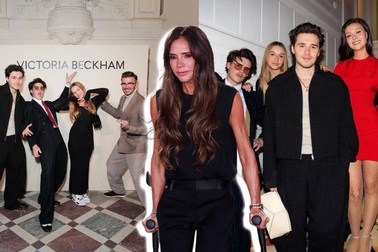 Victoria Beckham vẫn cười dù phải chống nạng và bị phá đám trong show diễn