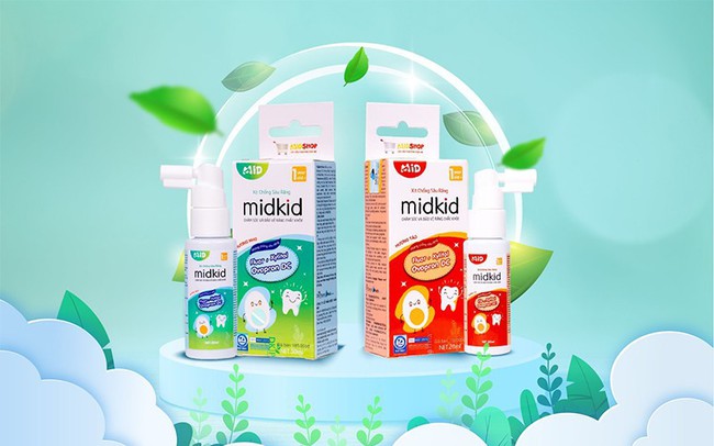 Xịt chống sâu răng Midkid - Xu hướng chăm sóc răng miệng cho con của bố mẹ trẻ