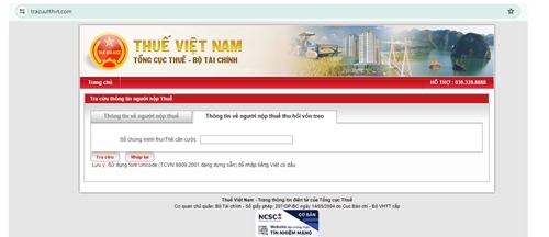 Cảnh báo giả mạo website của Tổng cục Thuế