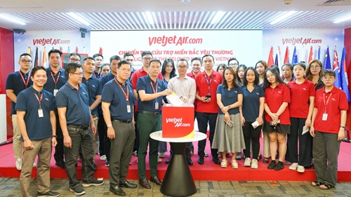 Vietjet hướng về miền Bắc yêu thương