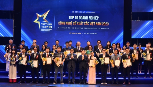 Vinh danh Top 10 doanh nghiệp công nghệ số xuất sắc Việt Nam 2023