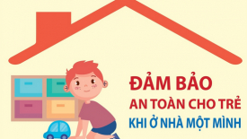 Đảm bảo an toàn cho trẻ khi ở nhà một mình