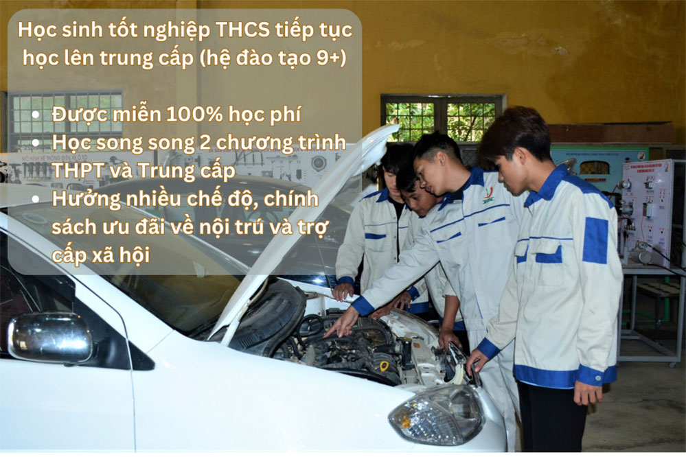 Thêm nhiều học sinh lựa chọn hướng đi học nghề