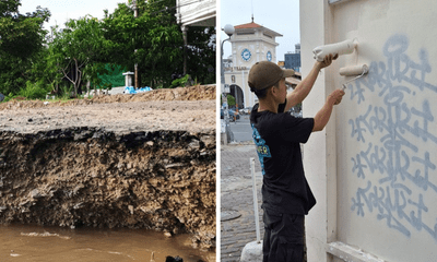 Tin nóng 24h hôm nay ngày 20/11: Hàng trăm mét đường nhựa trôi xuống sông vì sạt lở đất