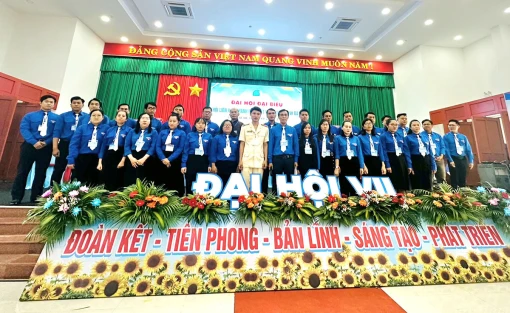 Đại hội đại biểu Hội Liên hiệp Thanh niên Việt Nam huyện Bình Đại lần thứ VII, nhiệm kỳ 2024 - 2029 thành công tốt đẹp