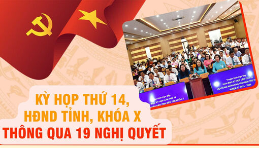 [Infographics] 19 nghị quyết được thông qua tại Kỳ họp thứ 14, HĐND tỉnh, khóa X