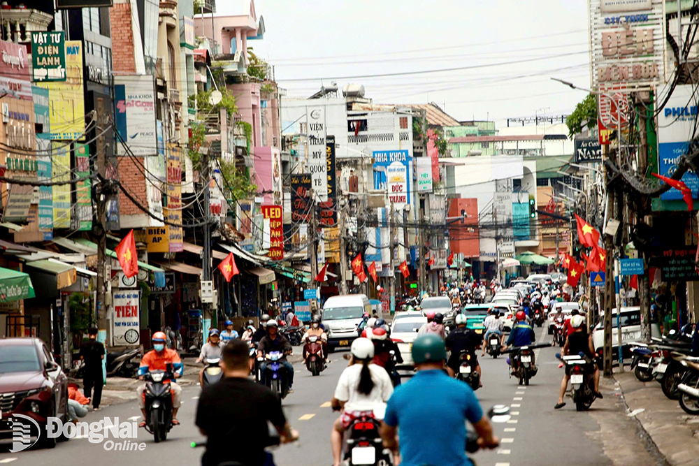 [Chùm ảnh] Thành phố Biên Hòa 'khoác áo mới' chào mừng Quốc khánh 2-9