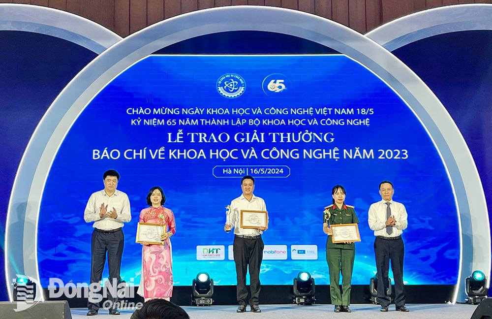 Báo Đồng Nai đoạt giải ba Giải thưởng Báo chí về khoa học và công nghệ