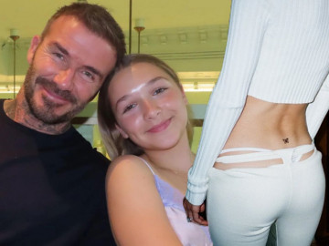 Mẹ cấm trang điểm nhưng Harper Beckham 12 tuổi đã xăm mình ở vị trí không ai ngờ Harper Beckham