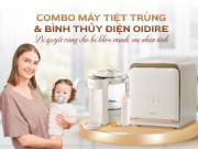 Bí quyết vàng cho bé khỏe mạnh, mẹ nhàn tênh - Chọn ngay Combo Máy tiệt trùng & Bình thủy điện OIDIRE