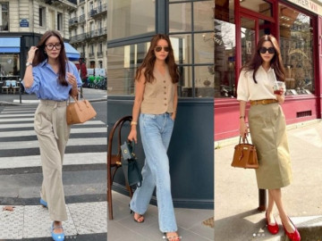 Không biết mặc gì đi làm ngày hè, tham khảo 19 outfit "ruột" của blogger Hàn Quốc cao 1m58 mà mặc như 1m70