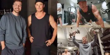 Chris Hemsworth và YouTuber Mr. Beast đập Calie-Burning toàn bộ cơ thể làm việc