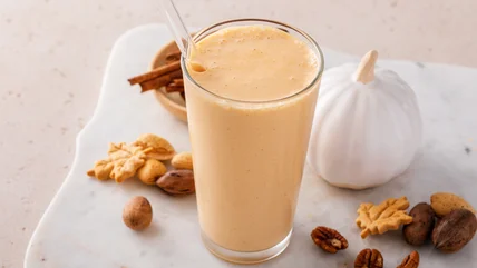 Turn Canned Pumpkin Into A Creamy Smoothie With 2 Ingredients