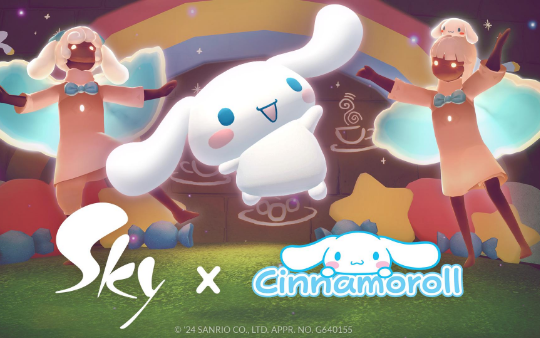 Sky: Children of the Light kết hợp Sanrio - Hành trình cà phê ngọt ngào cùng chú chó Cinnamoroll