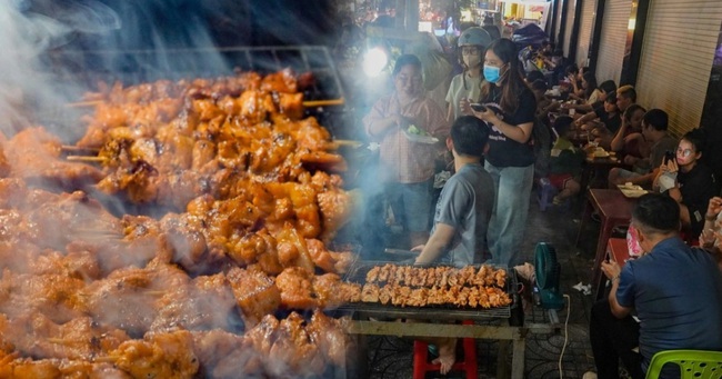 Hàng xiên nướng doanh thu hơn 16 triệu đồng/ngày: Bí quyết đông nghịt khách