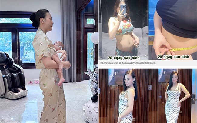 Phương Oanh chia sẻ hình ảnh 'xấu xí' lúc mới sinh, trầm cảm vì bụng như chưa đẻ