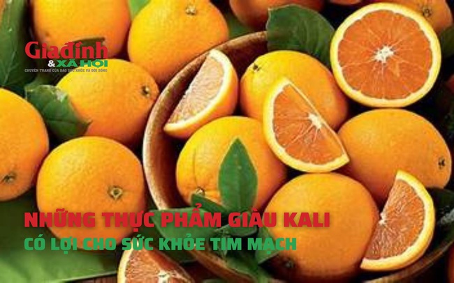 Những thực phẩm giàu kali, có lợi cho sức khỏe tim mạch