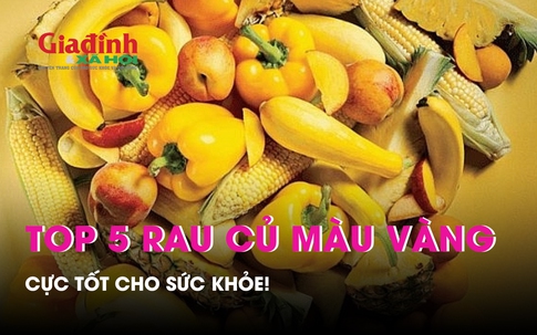 TOP 5 loại rau củ màu vàng cực tốt cho sức khỏe