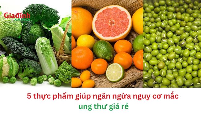 5 thực phẩm giúp ngăn ngừa nguy cơ mắc ung thư giá rẻ