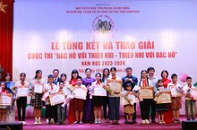 Trao giải cuộc thi 'Bác Hồ với thiếu nhi - Thiếu nhi với Bác Hồ' năm 2024