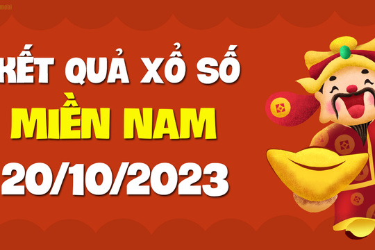 XSMN 20/10 - SXMN 20/10 - KQXSMN 20/10 - Xổ số miền Nam ngày 20 tháng 10 năm 2023