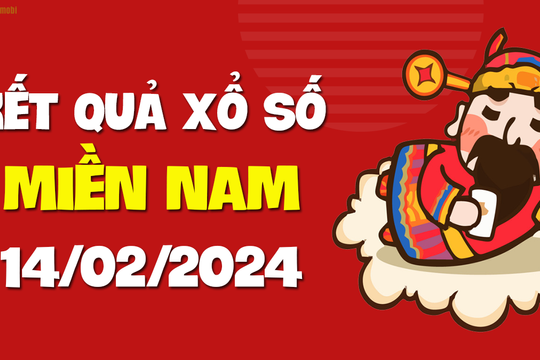 XSMN 14/2 - SXMN 14/2 - KQXSMN 14/2 - Xổ số miền Nam ngày 14 tháng 2 năm 2024