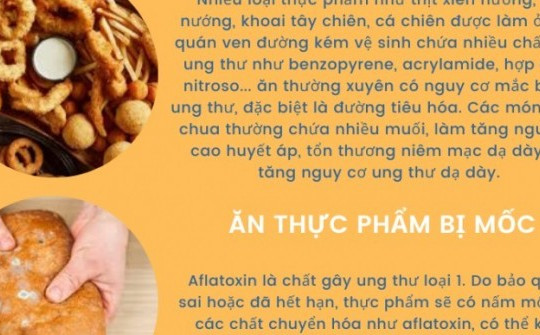 7 thói quen ăn uống ưa thích của tế bào ung thư