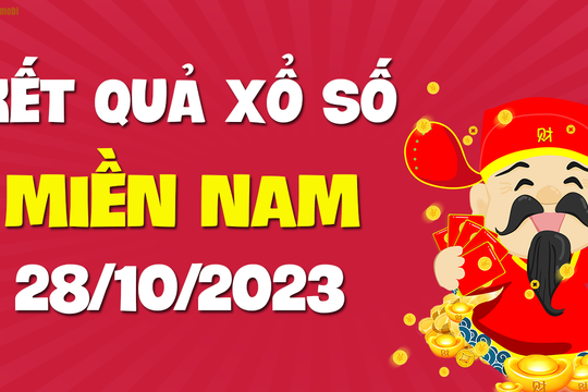 XSMN 28/10 - SXMN 28/10 - KQXSMN 28/10 - Xổ số miền Nam ngày 28 tháng 10 năm 2023