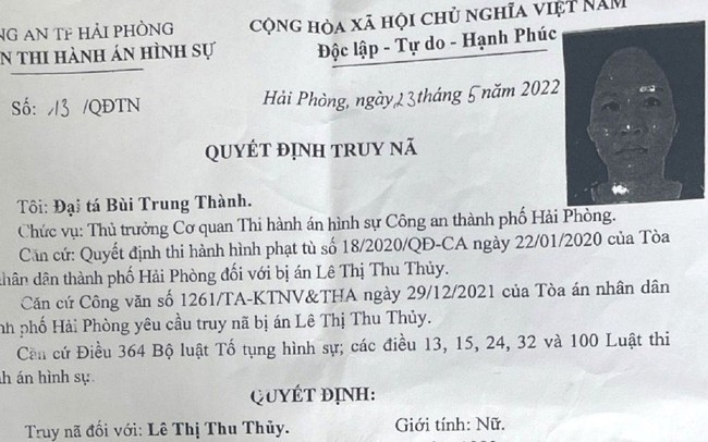 Bắt nữ hiệu trưởng trường tiểu học bị truy nã ở Hải Phòng