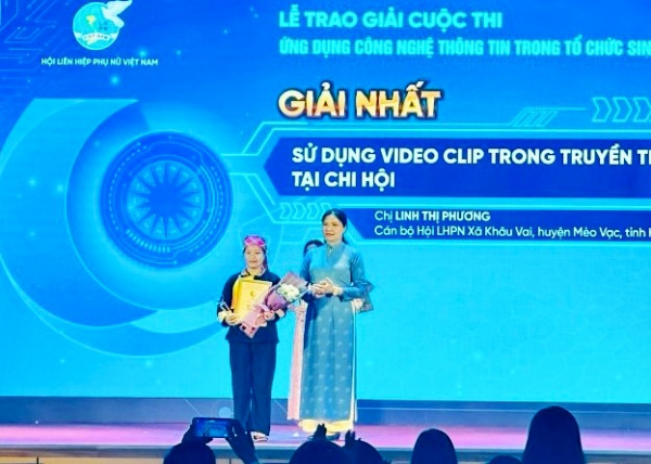 Hà Giang đạt Giải Nhất tại Cuộc thi “Ứng dụng công nghệ thông tin trong tổ chức sinh hoạt Hội” năm 2024