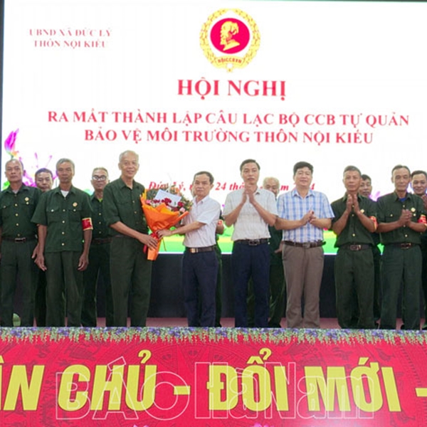 Hội Cựu chiến binh Lý Nhân ra mắt Câu lạc bộ “Cựu chiến binh tự quản bảo vệ môi trường”