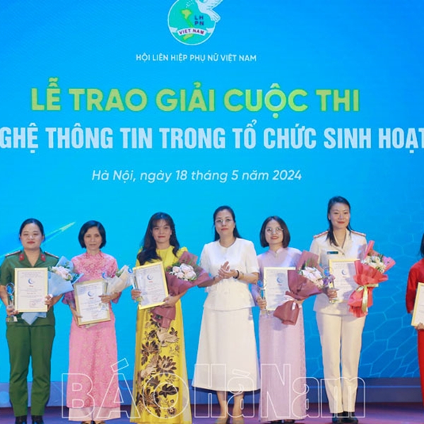 Hội LHPN Bình Lục đạt giải Ba toàn quốc Cuộc thi “Ứng dụng CNTT trong tổ chức sinh hoạt hội”