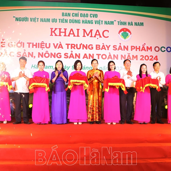 Hà Nam khai mạc Tuần lễ giới thiệu và trưng bày sản phẩm OCOP, đặc sản, nông sản an toàn