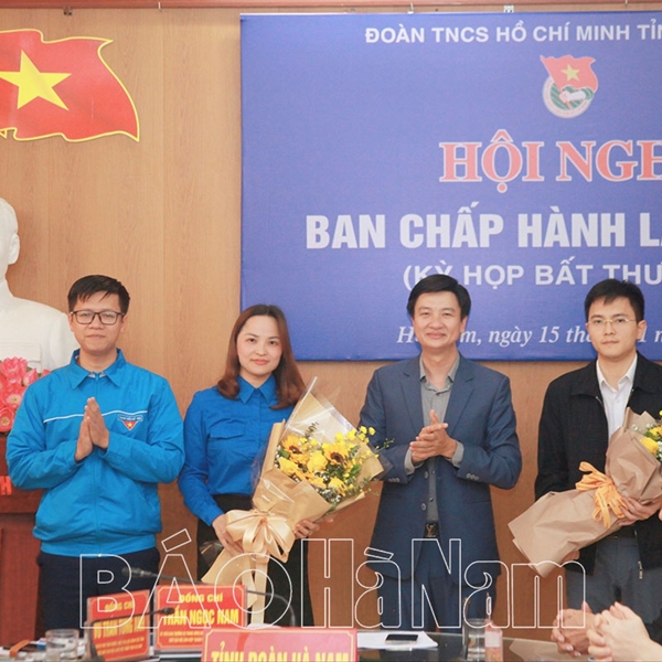 Hà Nam có 2 tân Phó Bí thư Tỉnh đoàn