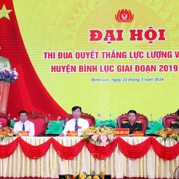 Đại hội thi đua Quyết thắng trong LLVT huyện Bình Lục giai đoạn 2019-2024