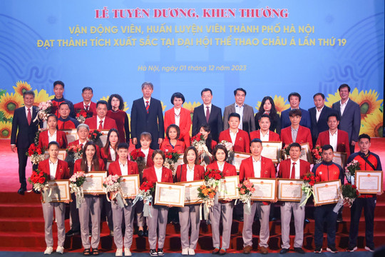 Khen thưởng VĐV, HLV Hà Nội đạt thành tích xuất sắc tại ASIAD 19