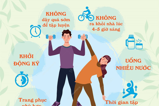 Lưu ý khi tập thể dục những ngày trời lạnh