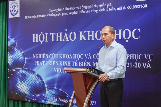 Nghiên cứu khoa học và công nghệ phục vụ phát triển bền vững kinh tế biển