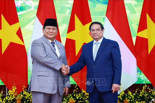 Thủ tướng Chính phủ tiếp Tổng thống đắc cử Indonesia Prabowo Subianto