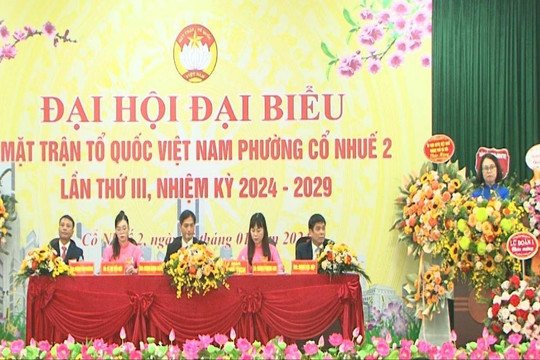 Đại hội điểm Mặt trận Tổ quốc Việt Nam phường Cổ Nhuế 2 thành công tốt đẹp