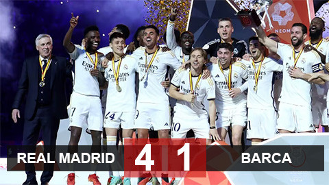 Vinicius lập hat-trick, Real Madrid giành Siêu cúp Tây Ban Nha